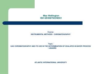 Max Wellington ID# UD3587SCH8551