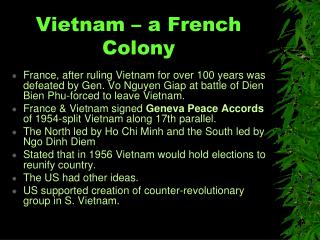 Vietnam – a French Colony