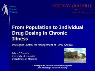 From Population to Individual Drug Dosing in Chronic Illness