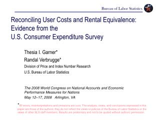 Reconciling User Costs and Rental Equivalence: Evidence from the U.S. Consumer Expenditure Survey