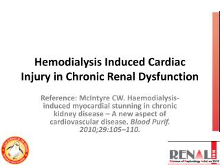 Hemodialysis Induced Cardiac Injury in Chronic Renal Dysfunction