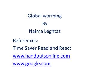 References: Time Saver Read and React handoutsonline google