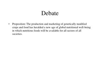 Debate