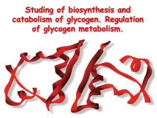 Studing of biosynthesis and catabolism of glycogen . Regulation of glycogen metabolism.