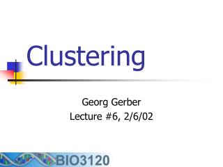 Clustering