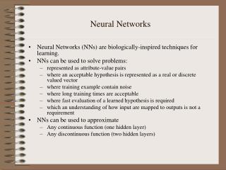 Neural Networks