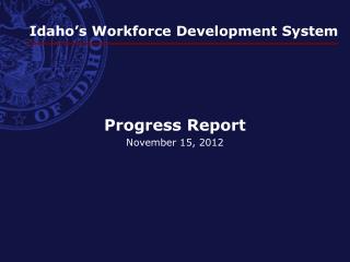 Idaho’s Workforce Development System