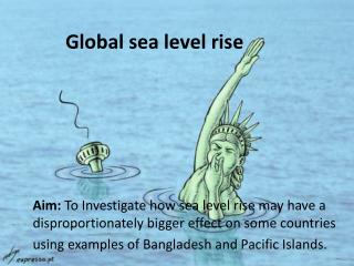 Global sea level rise