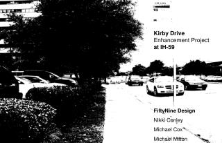 Kirby Drive Enhancement Project at IH-59