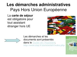 Les démarches administratives Pays Hors Union Européenne