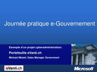 Objectifs du projet eVanti.ch: