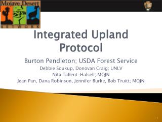 Integrated Upland Protocol