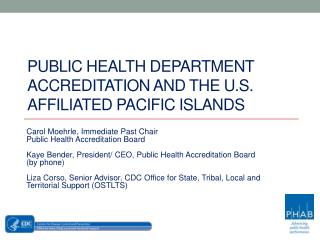 Public Health Department Accreditation and the U.S. Affiliated Pacific Islands