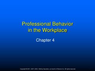 professional behavior workplace