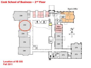 Cook School of Business – 2 nd Floor