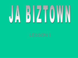 JA BIZTOWN