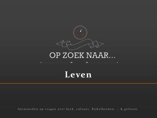 Antwoorden op vragen over kerk, cultuur, Bijbelboeken, … &amp; geloven.