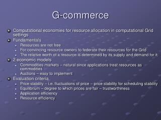 G-commerce