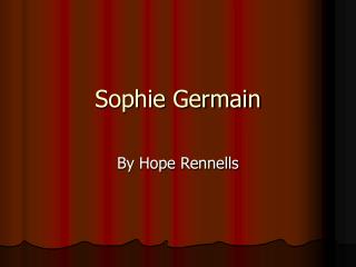 Sophie Germain