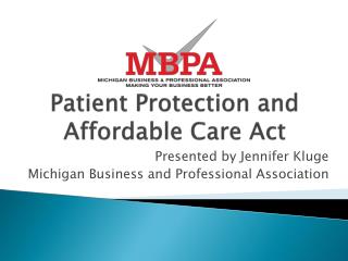 Patient Protection and Affordable Care Act