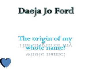 Daeja Jo Ford