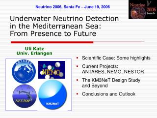 Underwater Neutrino Detection in the Mediterranean Sea: From Presence to Future