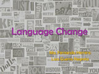 Language Change