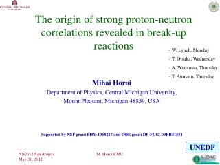 The origin of strong proton-neutron correlations revealed in break-up reactions