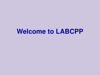 Welcome to LABCPP