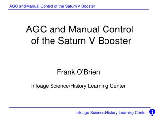 AGC and Manual Control of the Saturn V Booster