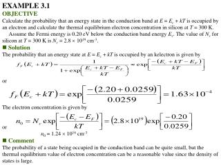 EXAMPLE 3.1 OBJECTIVE