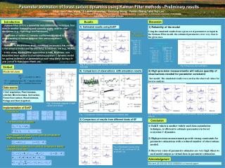 Parameter estimation of forest carbon dynamics using Kalman Filter methods –Preliminary results