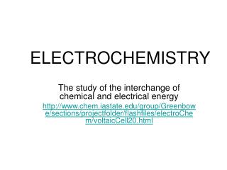 ELECTROCHEMISTRY