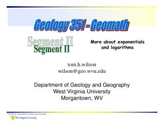 More about exponentials and logarithms