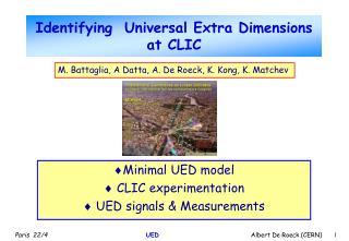 Identifying Universal Extra Dimensions at CLIC