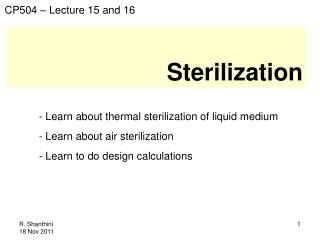 Sterilization