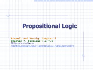 Propositional Logic