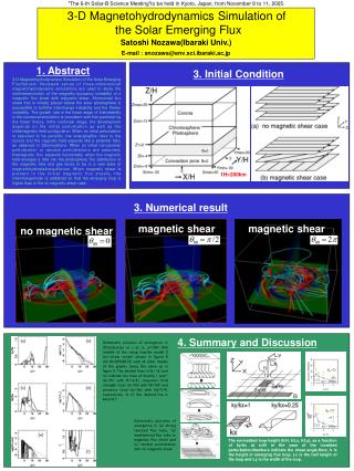 3-D Magnetohydrodynamics Simulation of the Solar Emerging Flux