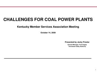 Background – Coal Power Plants