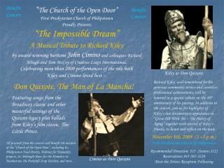 Don Quixote, The Man of La Mancha!