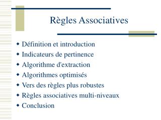 Règles Associatives