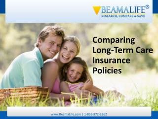 Comparing Long Term Care Insurance Policies