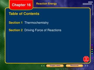 Table of Contents
