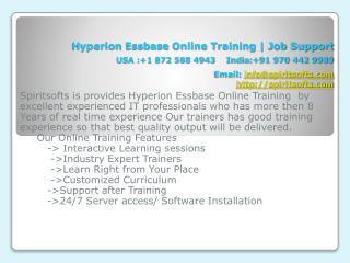 Hyperion Essbase Online Training India USA Canada UK Austral