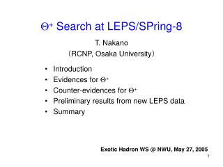 Q + Search at LEPS/SPring-8