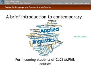 A brief introduction to contemporary