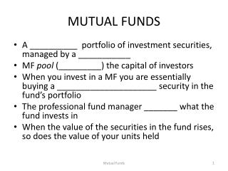 MUTUAL FUNDS