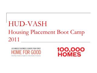 HUD-VASH Housing Placement Boot Camp 2011