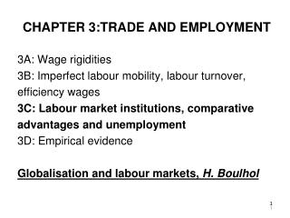 CHAPTER 3:TRADE AND EMPLOYMENT