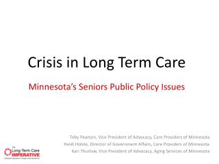 Minnesota’s Seniors Public Policy Issues